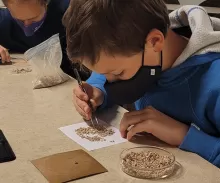 Fossil Fridays are open to citizen scientists of all ages. (Photo: Christine Conwell)